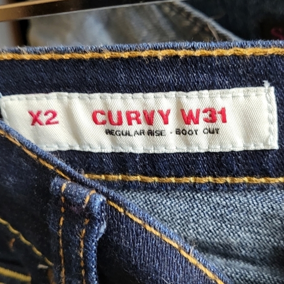 X2 Quality Denim Womens  Curvy Bootcut Regular Rise Jeans  Size 31 - Picture 4 of 11